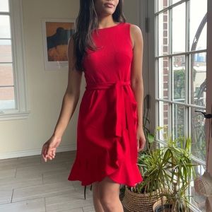 CALVIN KLEIN WORK DRESS RED- size 4